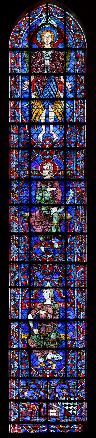 A Cherubim, Jeremiah, Daniel and the Donors - Furriers by French School