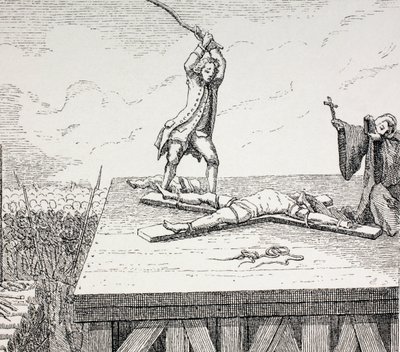 A Criminal Sentenced to Death being Broken on a St Andrew