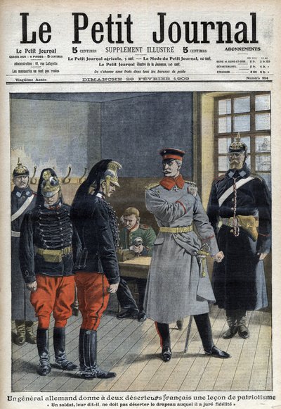 A German General Gives Two French Deserters a Lesson of Patriotism by French School