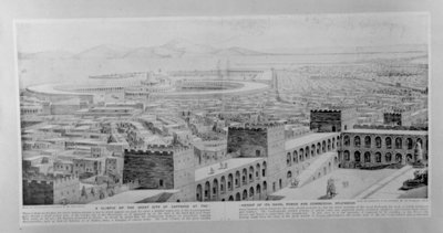 A Glimpse of the great city of Carthage at the height of its naval power and commercial splendour, late 19th century by French School