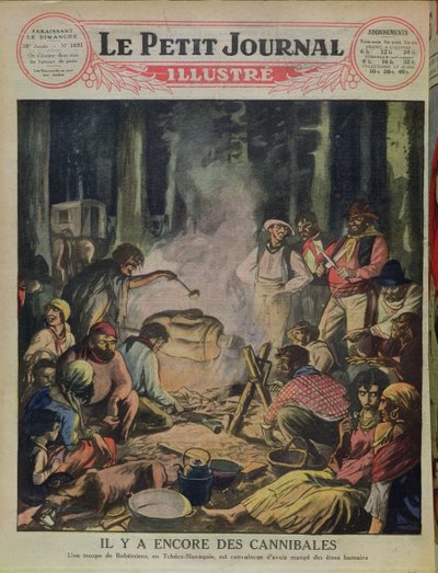 A Group of Cannibalistic Gypsies in Czechoslovakia, from Le Petit Journal, 1927 by French School