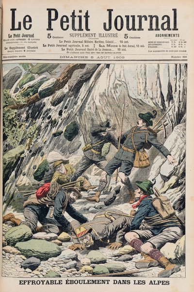 A Horrifying Rock Fall in Tyrol, illustration from 