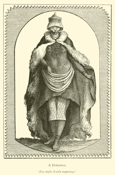 A Hottentot (engraving) by French School