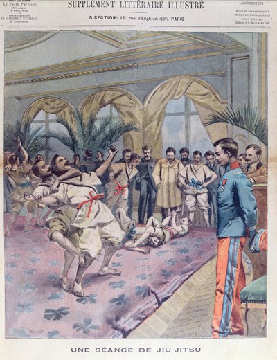 A Jiu-Jitsu Session in France, Illustration from Le Petit Parisien, 1905 by French School