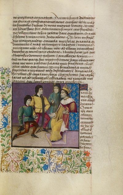 A King at Court by French School