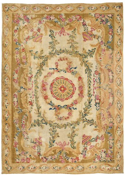 A Louis XVI Aubusson pile carpet, France, late 18th century by French School