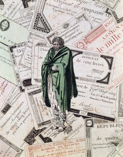A Man Ruined by the Depreciation of Assignats by French School