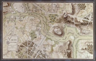 A Map inspired by Candide by Francois Voltaire for a competition organised by the Ecole Nationale des Ponts et Chaussees in Paris by French School