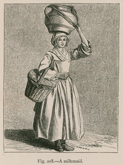 A Milkmaid by French School