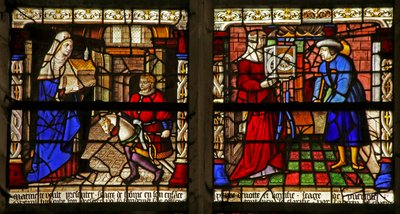 A Miracle of the Virgin Mary; The Annunciation by French School