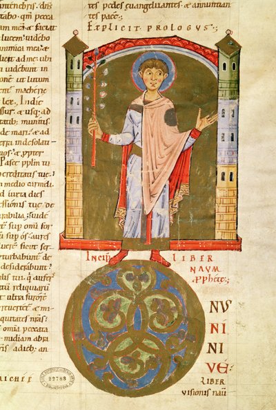 A Prophet, from the Bible of Saint-Andre aux-Bois by French School
