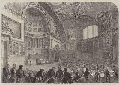 A Recent Sitting of the French Senate by French School