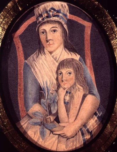 A Revolutionary Woman and her Son by French School