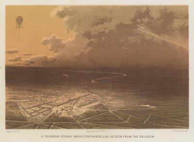 A Thunder-Storm above Fontainebleau, as Seen from the Balloon by French School