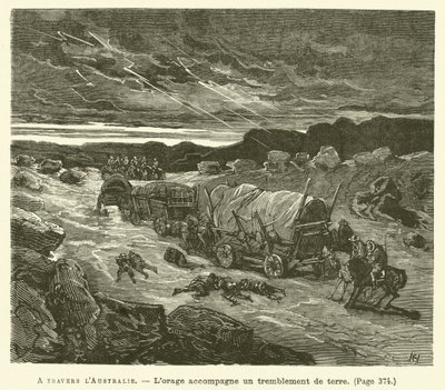 Across Australia (engraving) by French School