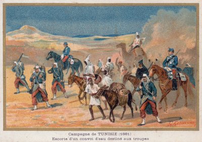 A Water Convoy with Escort of Soldiers by French School