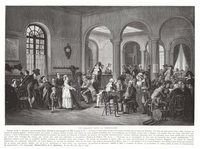 A Cabaret Under the Directory, French Revolution, 1795-1799 by French School