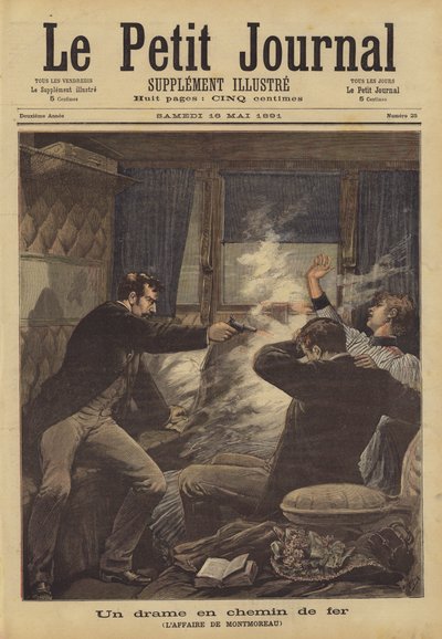 A Drama on the Railway by French School