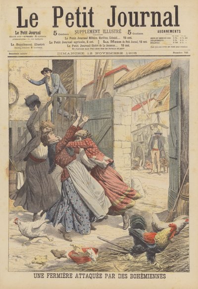 A Farmer Attacked by Gypsies by French School