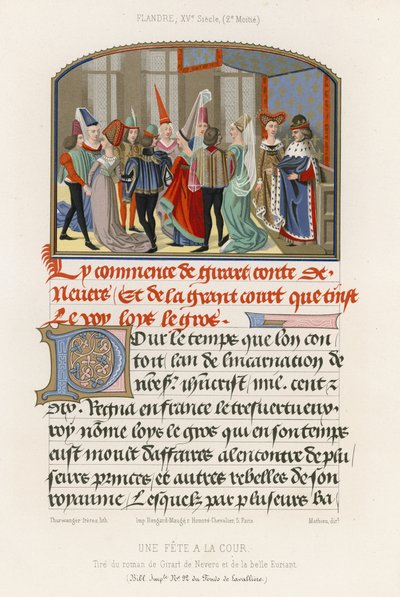 A feast of the court by French School