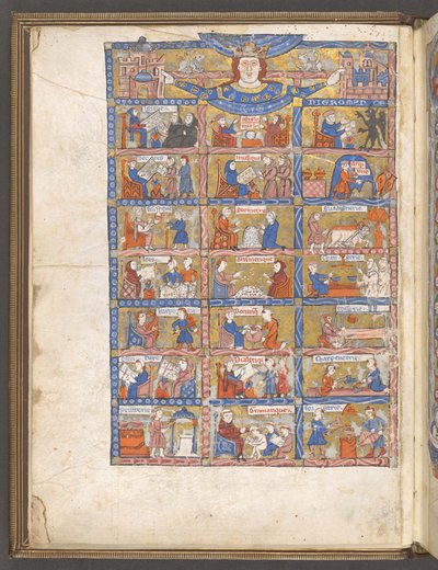 A full-page miniature of the arts and sciences from Li Livres dou Tresor by Brunetto Latini by French School