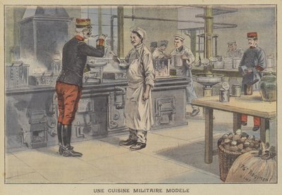 A model military kitchen by French School
