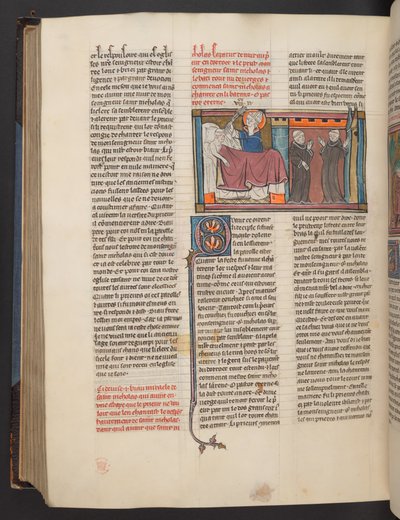 A page from Vie des Saints by French School