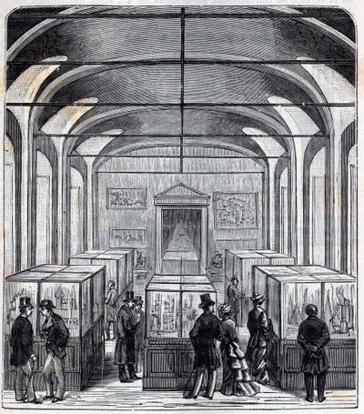 A room of the Conservatoire de Arts et Metiers in the 19th century (engraving in 
