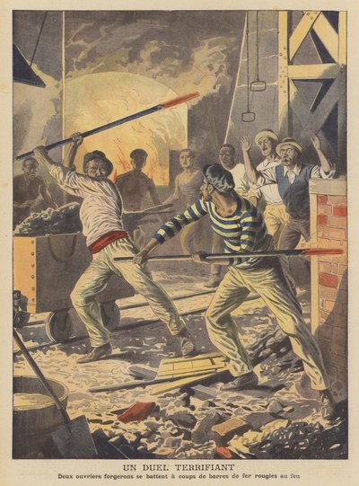 A Terrifying Duel by French School