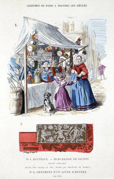 A toy merchant in the 17th century - in 