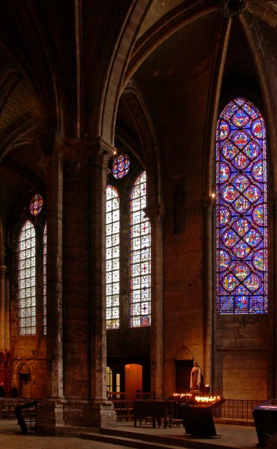 A View of the Choir North Aisle by French School