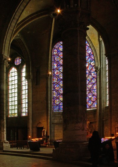 A View of the Choir North Aisle by French School