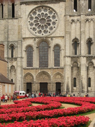 A view of the west façade by French School