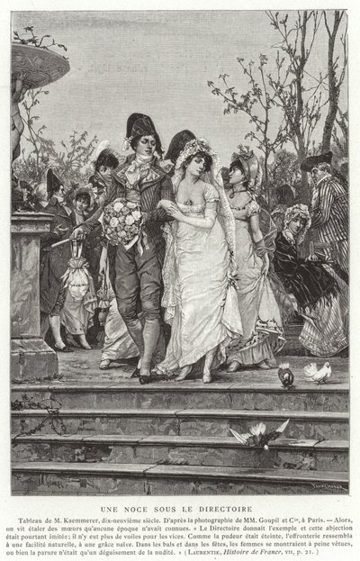 A Wedding under the Directory, 1795-1799 by French School
