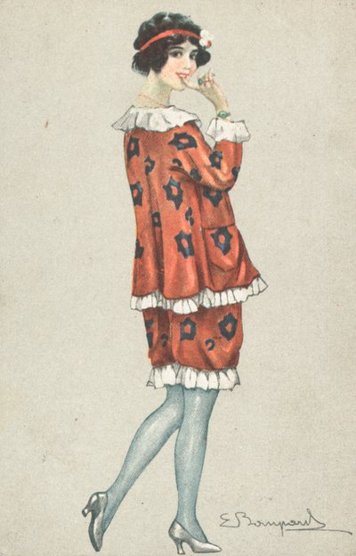 A Woman Poses with Her Finger to Her Mouth by French School