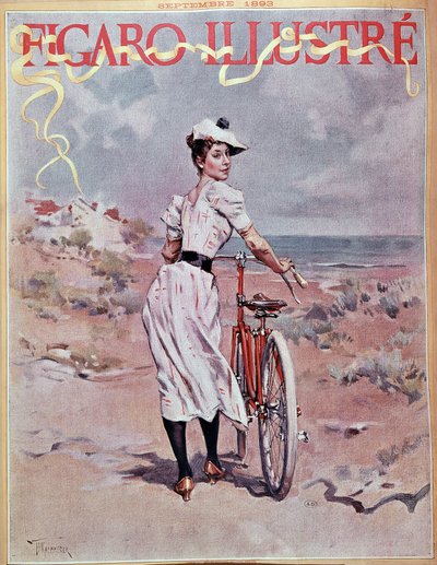A Woman Riding a Bike. Cover 