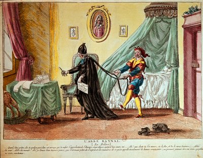 Abbé Raynal in a delirium, c.1790 by French School