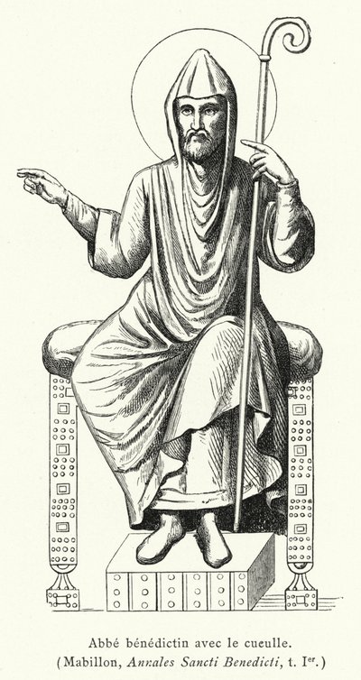 Benedictine Abbot with the Cuculle by French School