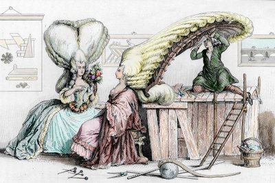 Academy of Hairdressing, Rue de Coiffure, illustration from 
