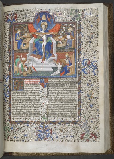 The Trinity and the Four Evangelists by French School