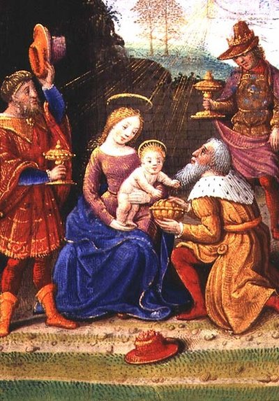 Adoration of the Magi, from a Book of Hours, Paris by French School