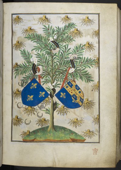 Armorial page, from Book of Hours (The Bedford Hours) by French School