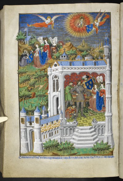 Legend of the Fleurs de Lys, from Book of Hours (The Bedford Hours) c.1410-30 by French School