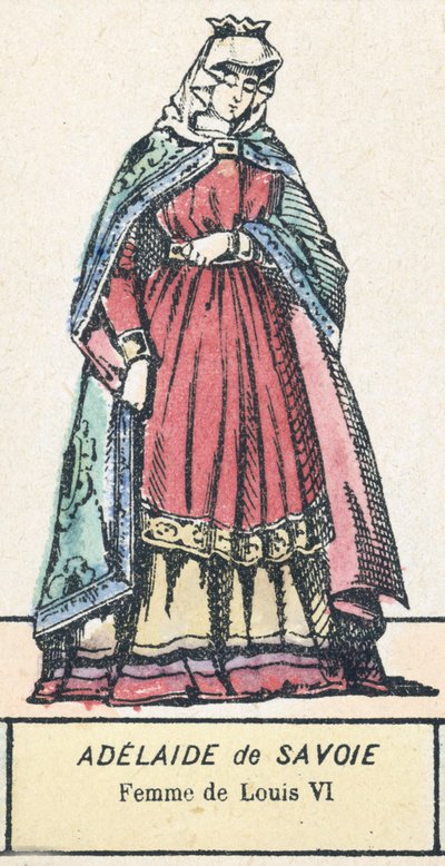 Adelaide of Savoy, Wife of Louis VI by French School