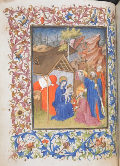 Adoration of the Magi, from the Book of Hours of Rene of Anjou by French School