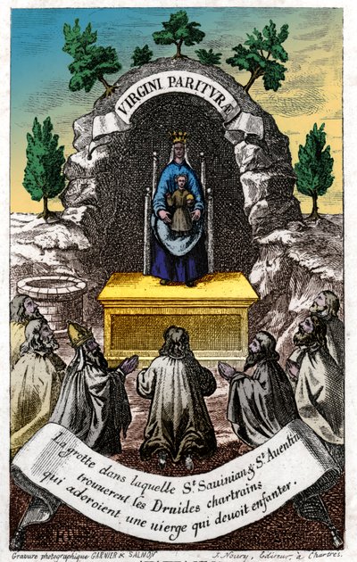 Adoration of the Virgin Mary by French School