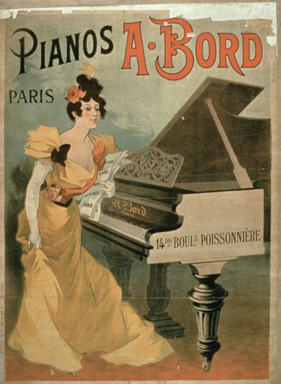 Advertisement for A. Bord Pianos, Paris by French School