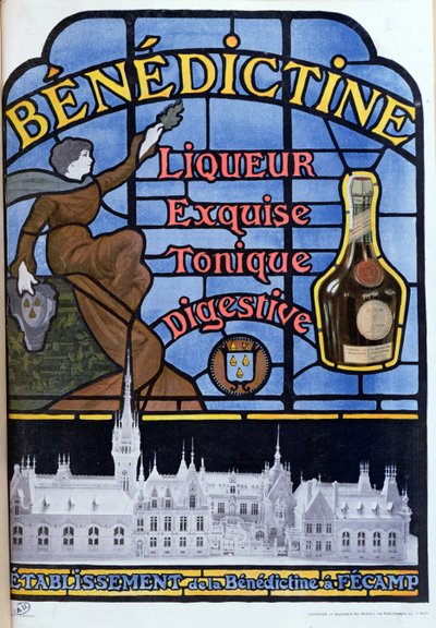 Advertisement for Benedictine liqueur, early twentieth century by French School