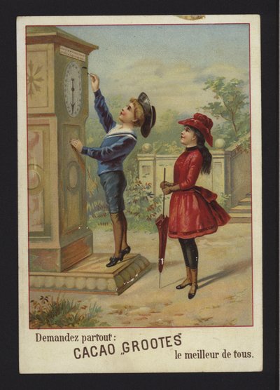 Advertisement for Grootes cocoa by French School