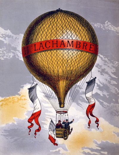 Advertisement for Balloons Manufactured by H. Lachambre, 1880-1900 by French School